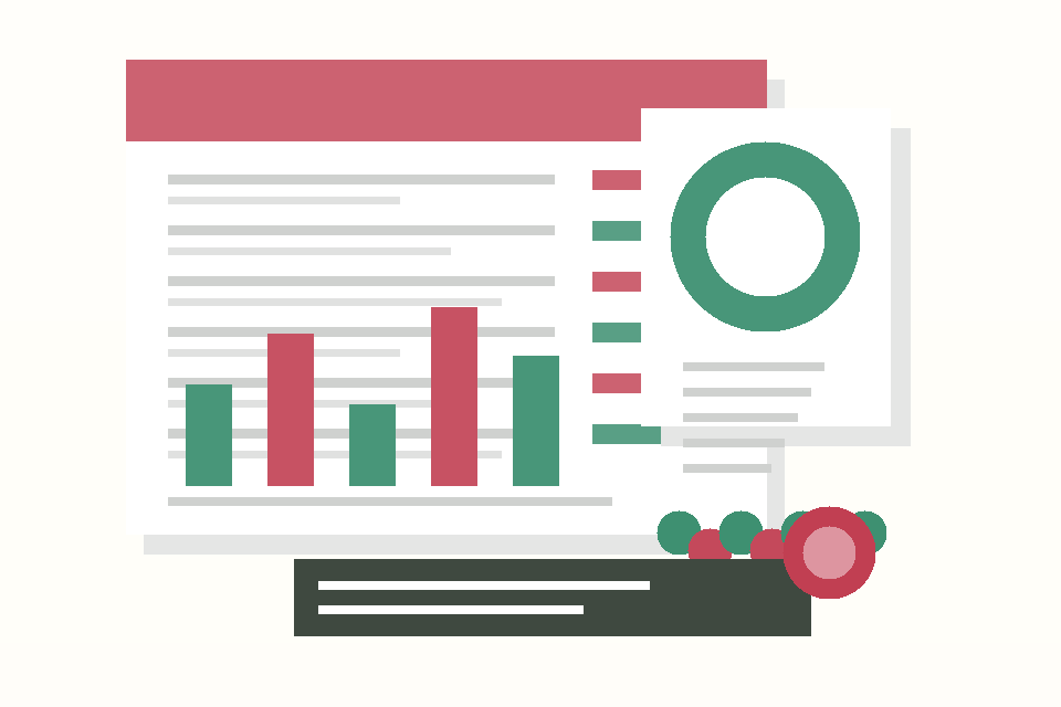 Appunti di budget domestico italiano con grafici e ricevute